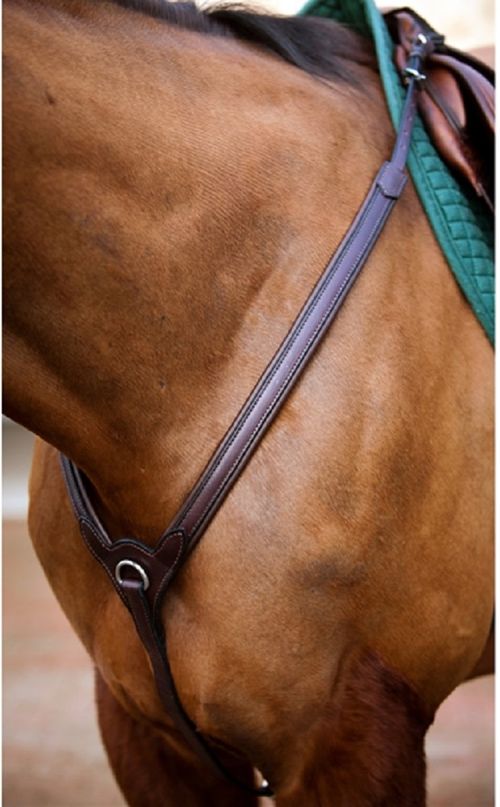 OPENBOX: Nunn Finer Upperville Breastplate - Horse - Havana/Zinc
