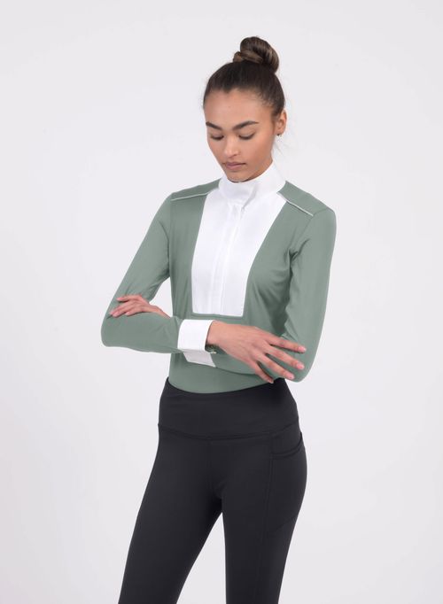 READY TO SHIP: Chestnut Bay Women's SkyCool Liberty Long Sleeve Show Shirt - XX Small - Sage (2023)