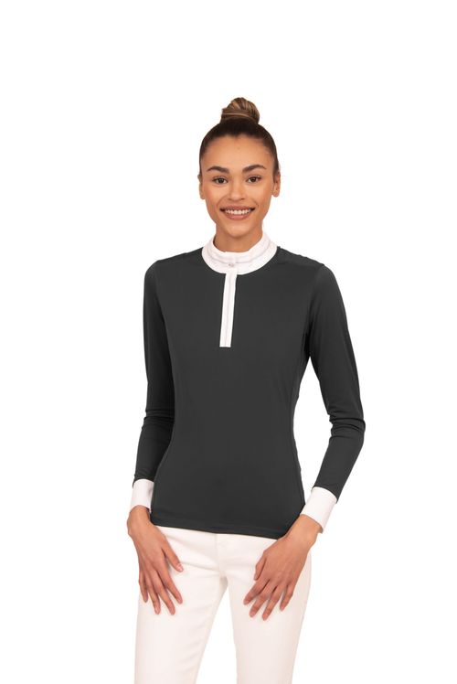 READY TO SHIP: Chestnut Bay Women's SkyCool Long Sleeve Show Shirt - X Small - Raven (2023)