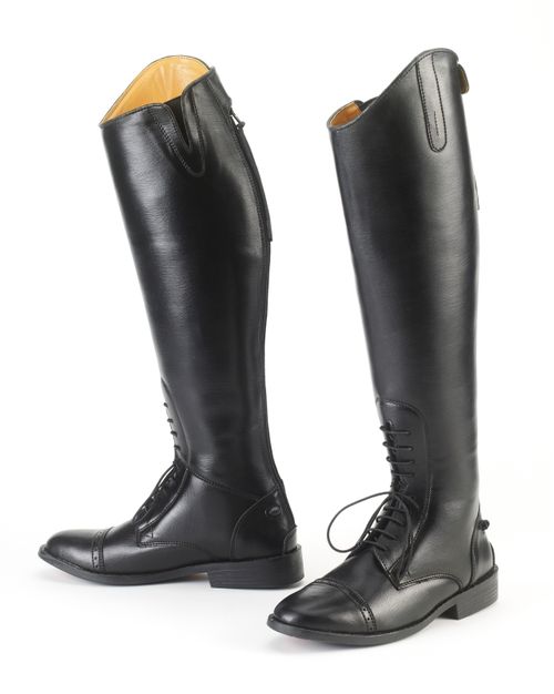 OPENBOX: Equistar Kids' All Weather Synthetic Field Boot - 3 Regular Regular - Black