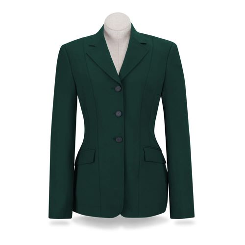 READY TO SHIP: RJ Classics Women's Skylar 37.5 Grey Label Show Coat - 0 Regular - Evergreen