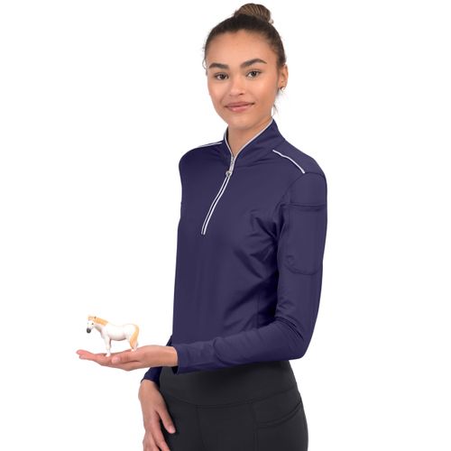 READY TO SHIP: Chestnut Bay Women's Performance Rider SkyCool Long Sleeve Shirt - XX Small - Aubergine (2023)