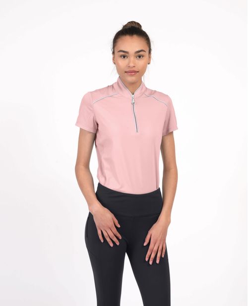 READY TO SHIP: Chestnut Bay Women's Performance Rider SkyCool Sport Short Sleeve Shirt - X Small - Blush (2023)