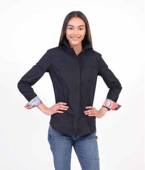 READY TO SHIP: Chestnut Bay Women's Annie-O Western Show Shirt - Large - Black