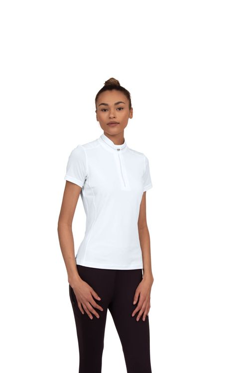 READY TO SHIP: Chestnut Bay Women's SkyCool Short Sleeve Show Shirt - X Small - White