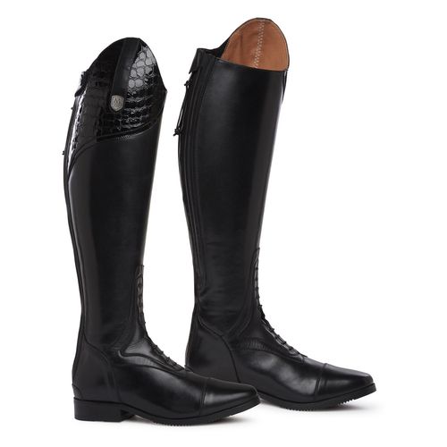 OVERSTOCK: Mountain Horse Women's Sovereign LUX Field Boot - 6 Regular Tall - Black