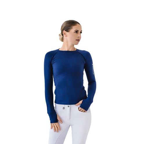 Romfh Women's Seamless Long Sleeve Top - Navy