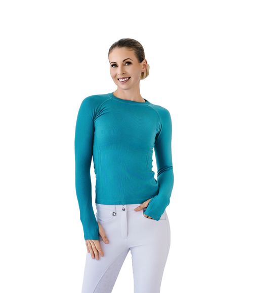 Romfh Women's Seamless Long Sleeve Top - Lagoon