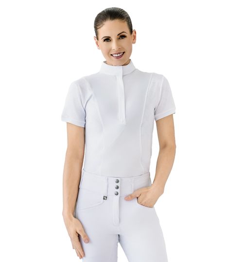 Romfh Women's Logo Short Sleeve Show Shirt - White