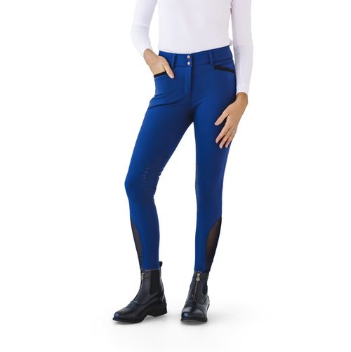 Ovation Women's Elegance Dynamic Knee Patch Breeches - Navy