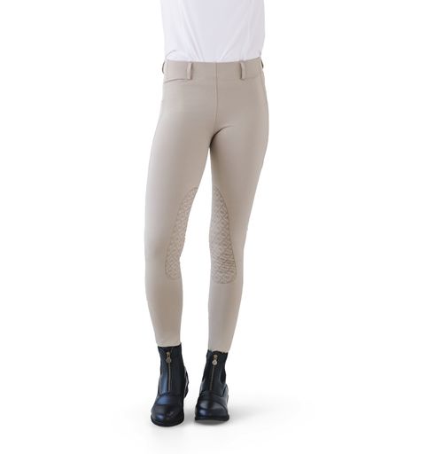 Ovation Women's Aerowick GripTec Knee Patch Tight - Neutral Beige