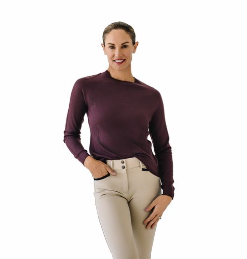 Ovation Women's Clinic Sweater - Deepest Plum