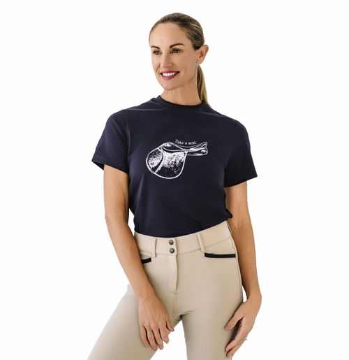 Ovation Women's Take A Seat Graphic Tee - Black