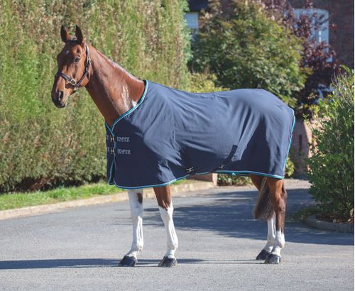 OVERSTOCK: Shires Tempest Original Stable Sheet - 72 - Navy/Grey