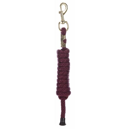 BARGAIN BARN: Equinavia Stella Poly Snap Lead Rope - One Size - Burgundy