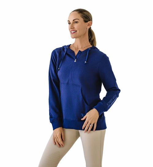 Ovation Women's French Terry Graphic Hoodie - Navy