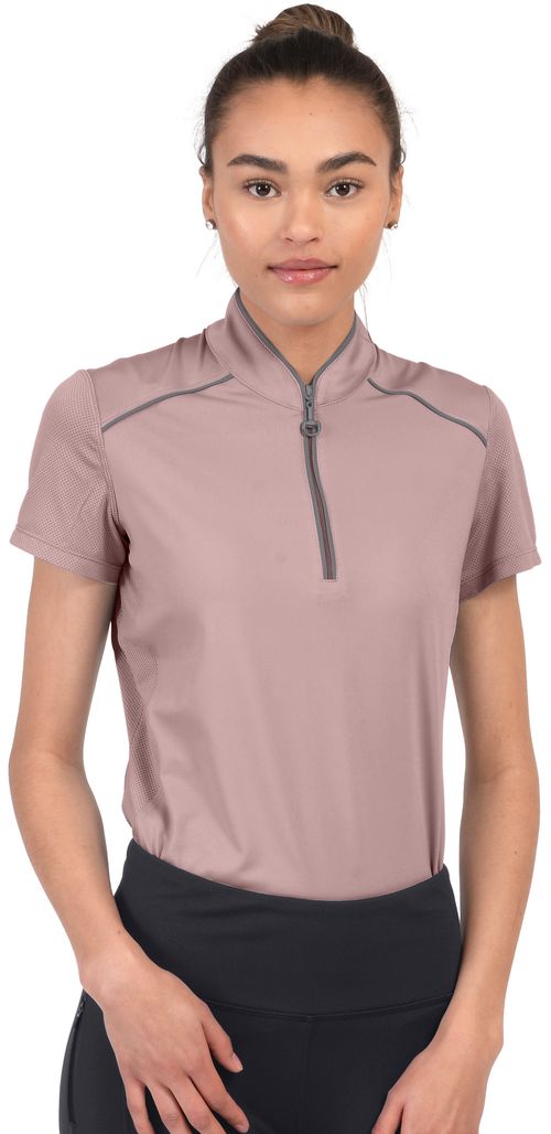 Chestnut Bay Women's Performance Rider SkyCool Sport Short Sleeve Shirt - Rosepink