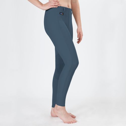 READY TO SHIP: Irideon Kids' Cadence Classic Knee Patch Breeches - X Large - Chambray