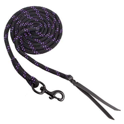 OPENBOX: Blocker 12' Lead Rope w/Popper - 12ft - Black/Purple