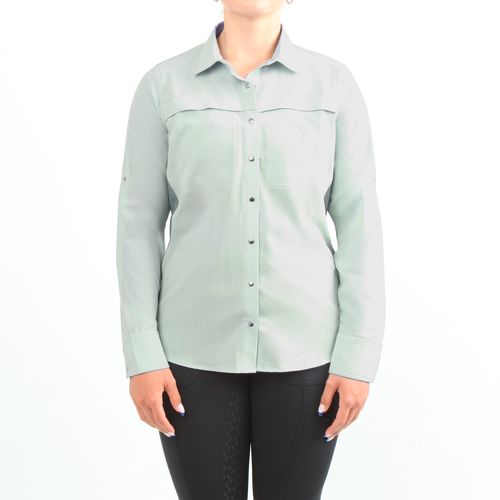 READY TO SHIP: Irideon Women's Long Sleeve Pacific Trail Shirt - Large - Mineral