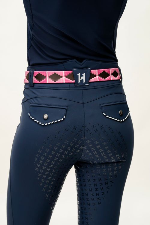BARGAIN BARN: Horseware Newmarket Polo Belt - 80cm - Pink