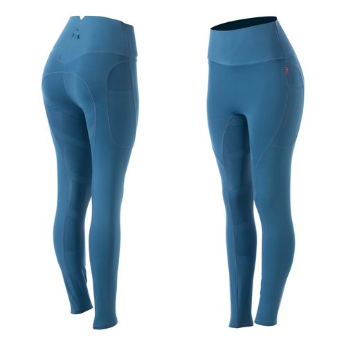 B Vertigo Women's Leonora Seamless Winter Full Seat Tights - Celestial Blue