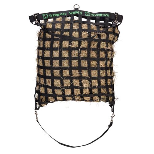 Shires FreeGraze Slow Feed Web Hay Bag - Black