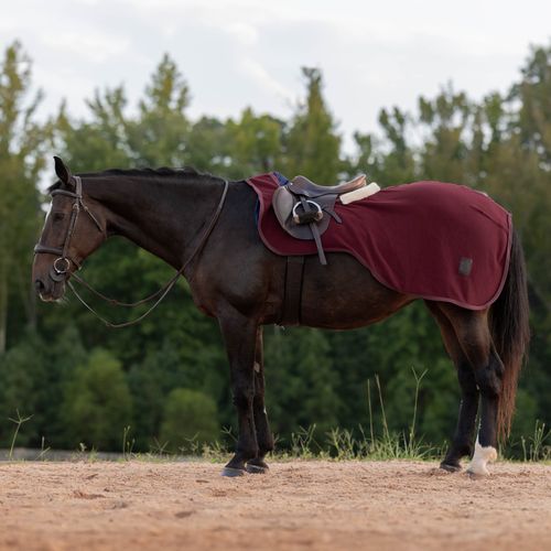 Equinavia Koselig Fleece Quarter Sheet - Cranberry Red