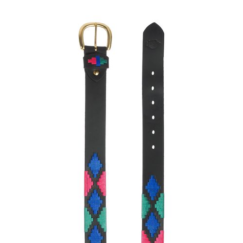 Equinavia Siri Polo Belt - Black/Dazzling Blue