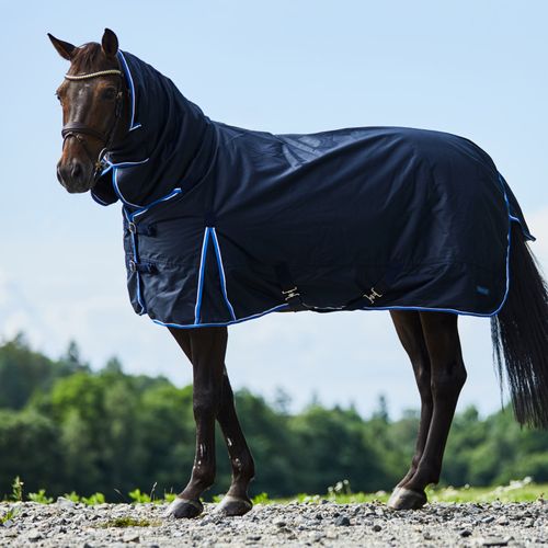 Horze Glasgow Light Weight Combo Turnout Sheet - Dark Blue