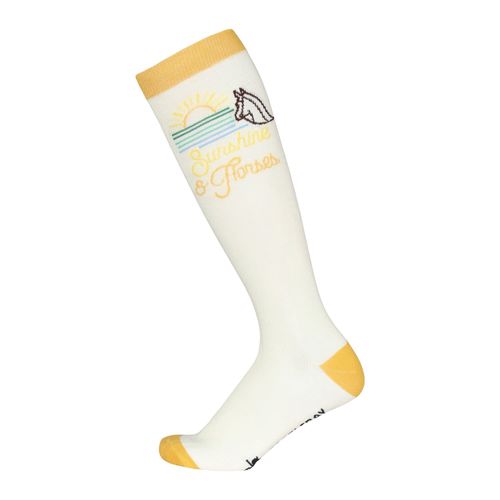 Dapplebay Women's Knit Boot Socks - Sunshine & Horses