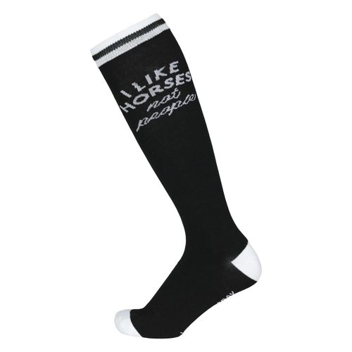 Dapplebay Women's Knit Boot Socks - I Like Horses