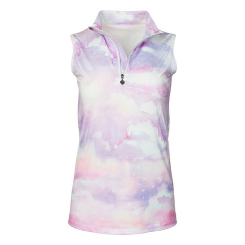 Dapplebay Women's 1/4 Zip Sleeveless Shirt - Lavender Haze
