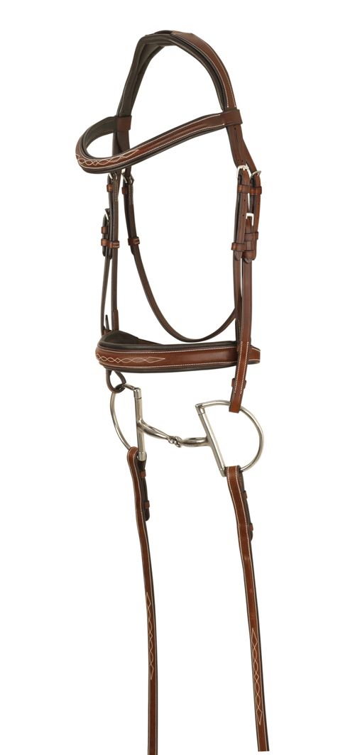OPENBOX: Ovation Carlisle Anatomic Bridle - Horse - Brown