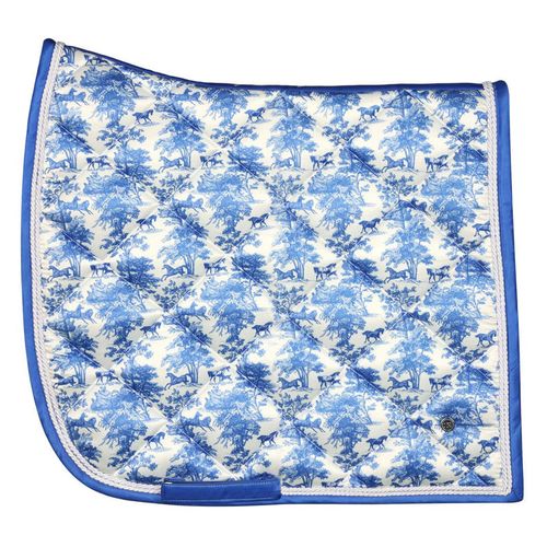 Dapplebay Dressage Saddle Pad - Blue Equestrian Toile