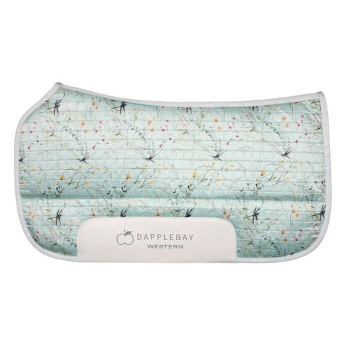 Dapplebay Dragonfly Meadow Western Saddle Pad - Green