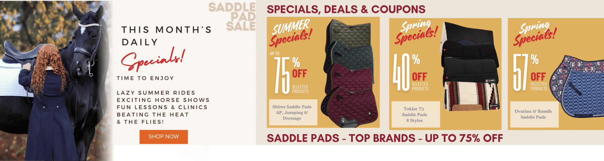 Saddle Pad Sale